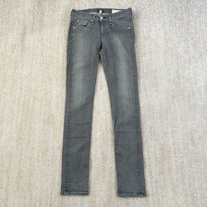 rag & bone/JEAN Gray Buxton Skinny Jeans 25